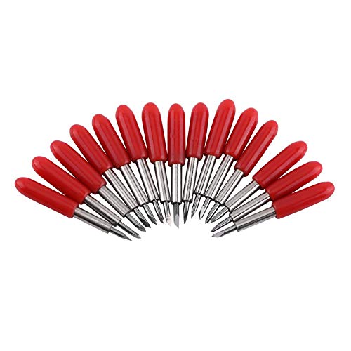 DEWIN Plüsch Bettwäsche - Red Cap Vinyl Cutter Knife Schneidklinge 45 ° Messer für Plotter Vinyl Cutter Red Cap (15 Stück）  