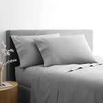 Martex Clean Essentials Bettwäsche-Set für Queensize-Betten, Grau  